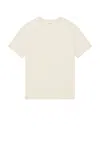 Frame Abstract Wave Graphic Short In Sand Beige Print In Green