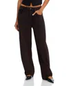 Frame Mesh Lace Long Sleeve Polo In Black In Brown