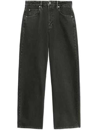 Frame Long Barrel Jeans In Grey