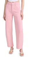 Frame Long Barrel Jeans Washed Dusty Pink In Washed Dusty Pink