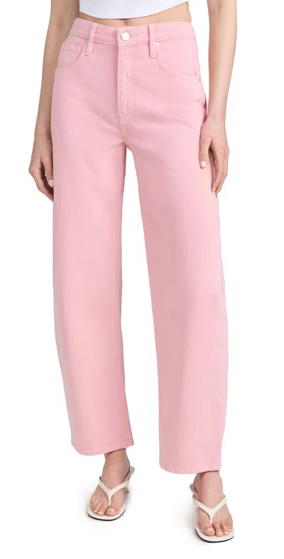 FRAME LONG BARREL JEANS WASHED DUSTY PINK