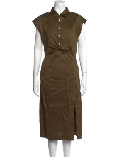 Pre-owned Frame Long Dress In Green