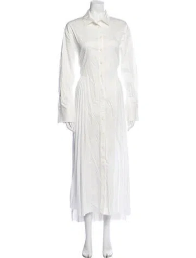 Pre-owned Frame Long Dress In Neutrals