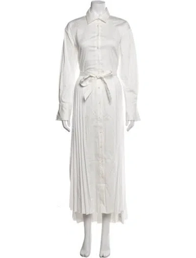 Pre-owned Frame Long Dress In White