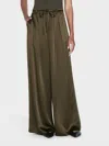 Frame High Waist Wide Leg Silk Pants