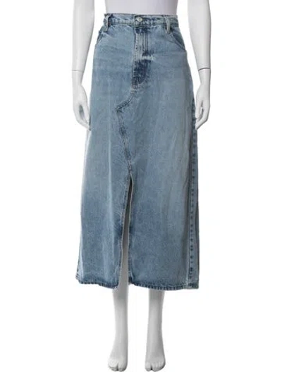 Pre-owned Frame Long Skirt In Blue