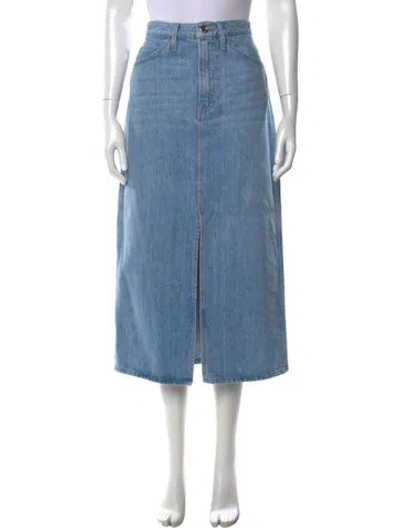 Pre-owned Frame Long Skirt In Blue