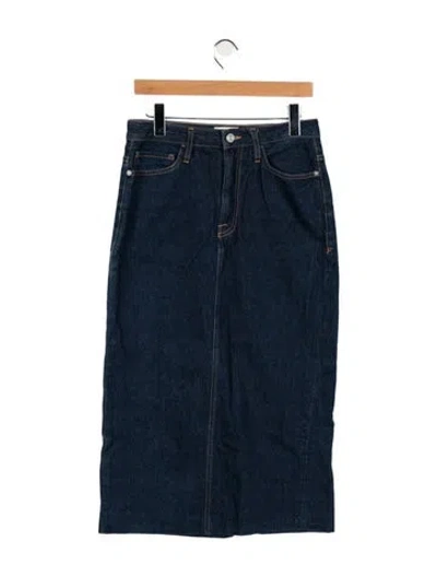 Pre-owned Frame Long Skirt In Blue