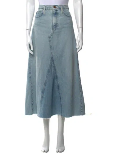 Pre-owned Frame Long Skirt In Blue