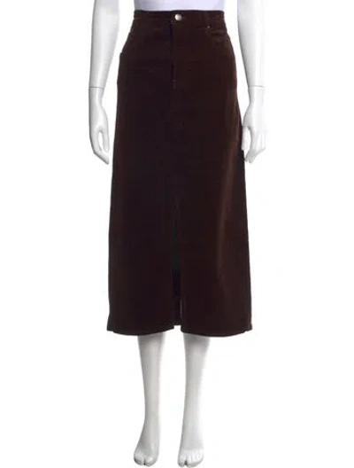 Pre-owned Frame Long Skirt In Brown