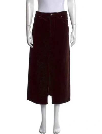 Pre-owned Frame Long Skirt In Brown