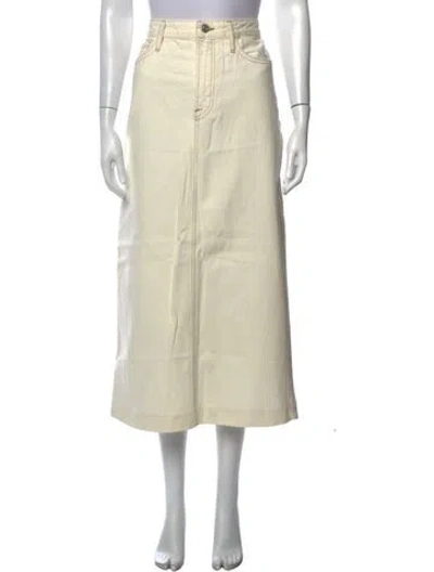 Pre-owned Frame Long Skirt In Neutrals