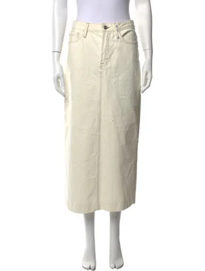 Pre-owned Frame Long Skirt In Neutrals