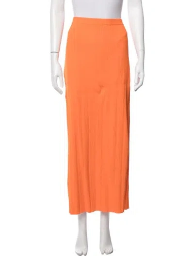 Pre-owned Frame Long Skirt In Orange