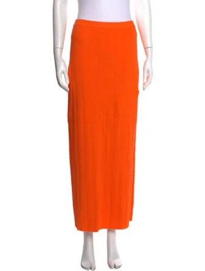 Pre-owned Frame Long Skirt In Orange