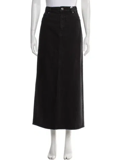 Pre-owned Frame Long Skirt W/ Tags In Black
