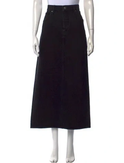 Pre-owned Frame Long Skirt W/ Tags In Black