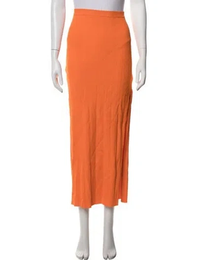 Pre-owned Frame Long Skirt W/ Tags In Orange