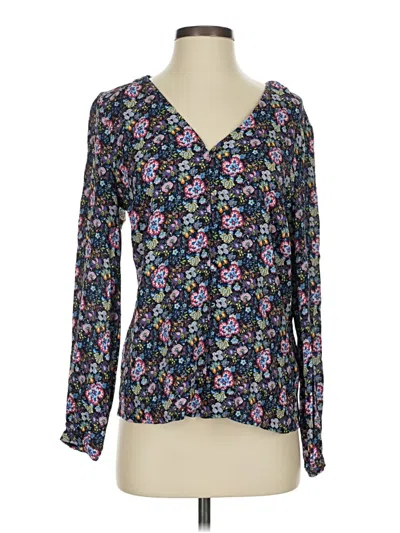 Pre-owned Frame Long Sleeve Blouse In Black