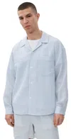 Frame Blue Striped Shirt Blue Stripe
