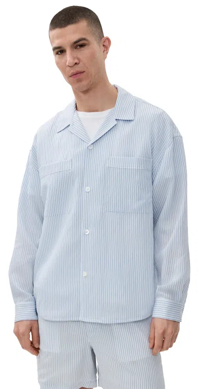 Frame Blue Striped Shirt Blue Stripe