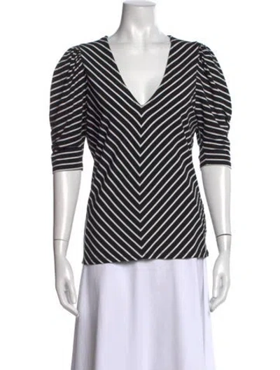 Pre-owned Frame Long Sleeve Button-up Top In Black