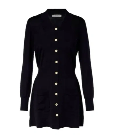 Frame Long Sleeve Dress In Black