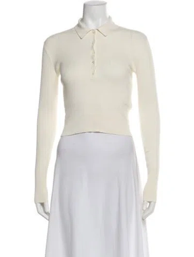 Pre-owned Frame Long Sleeve Polo In Neutral