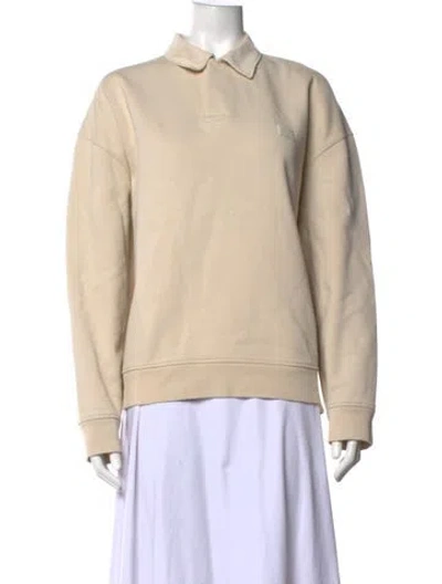 Pre-owned Frame Long Sleeve Polo In Neutrals