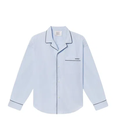 Frame Long Sleeve Shirt In Blue