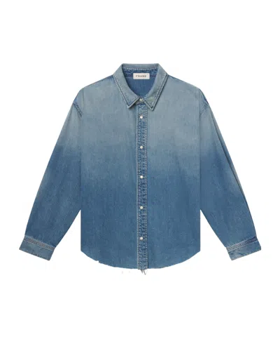 Frame Long Sleeve Shirt In Blue