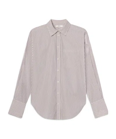 Frame Long Sleeve Shirt In Pink