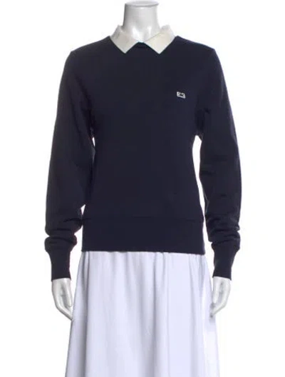 Pre-owned Frame Long Sleeve Sweatshirt In Blue