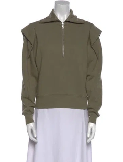 Pre-owned Frame Long Sleeve Sweatshirt In Green