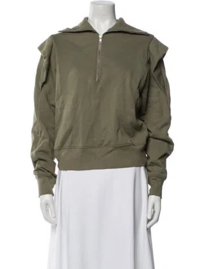 Pre-owned Frame Long Sleeve Sweatshirt In Green