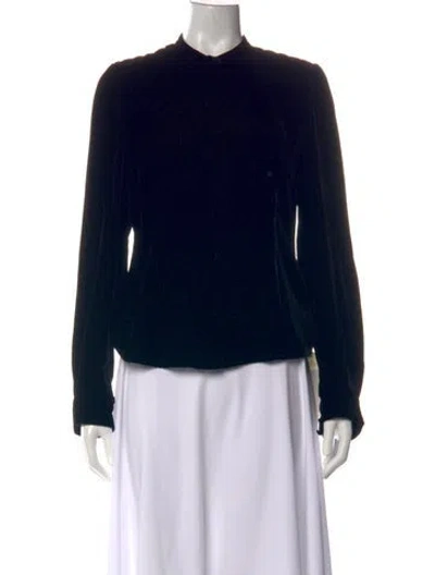 Pre-owned Frame Long Sleeve Top In Black