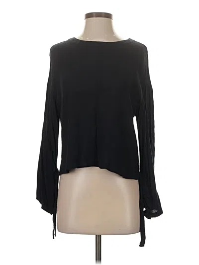 Pre-owned Frame Long Sleeve Top Black Boatneck Tops