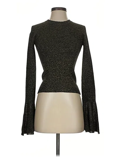 Pre-owned Frame Long Sleeve Top Brown Turtleneck Tops