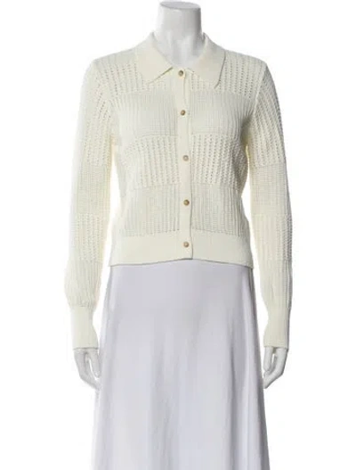Pre-owned Frame Long Sleeve Top In Neutral