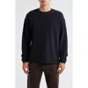 Frame Long Sleeve Waffle Stitch T-shirt In Blue