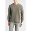 Frame Long Sleeve Waffle Stitch T-shirt In Green