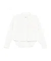 Frame Long-sleeved Coat Shirt In White