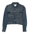 Frame Long-sleeved Denim Jacket In Blue