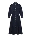 Frame Long-sleeved Dress In Black