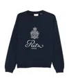 Frame Long-sleeved Sweatshirt In Blue