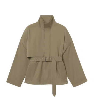 Frame Long-sleeved Casual Jacket In Green