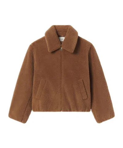 Frame Long-sleeved Collared Jacket In Multi