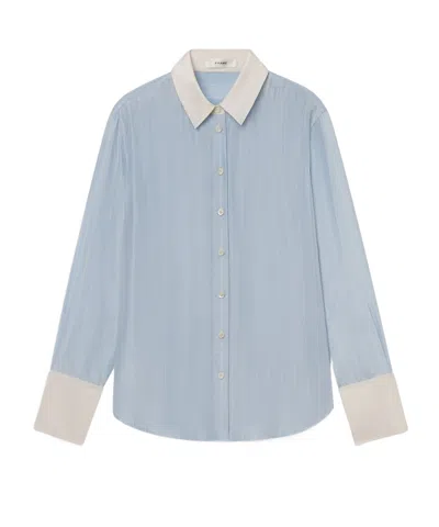 Frame Long-sleeved Shirt In Blue
