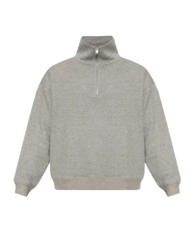 Frame Long-sleeved Sweatshirt In Gray