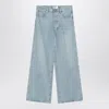 Frame Low Baggy Wide Leg Jeans In Organic Denim